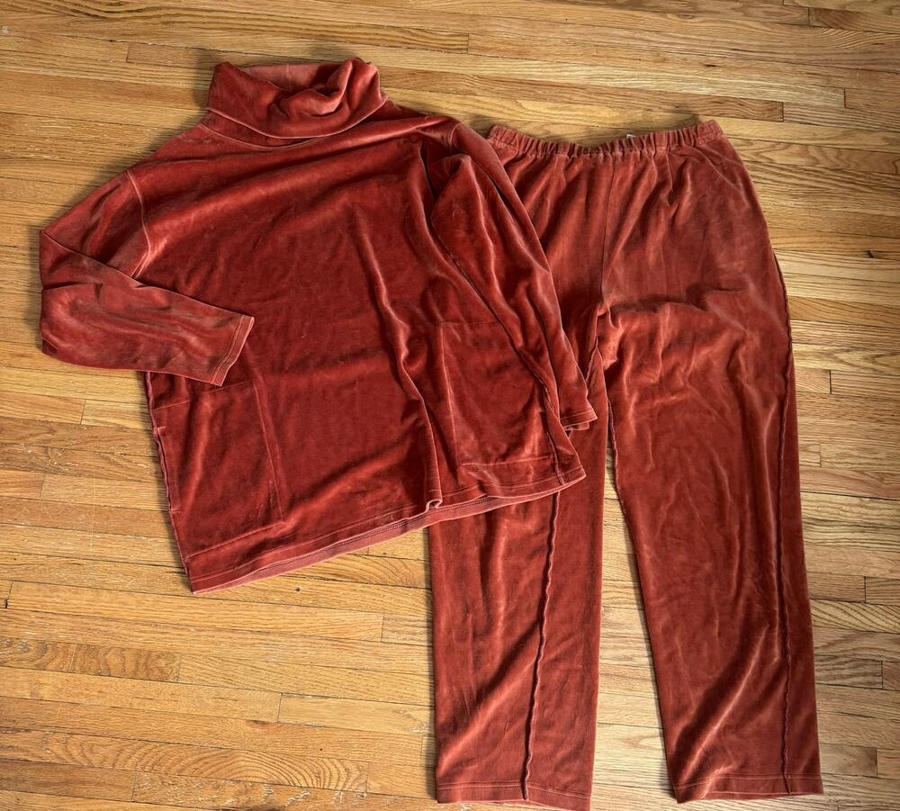 Vintage Saks Fifth Ave Velour Set